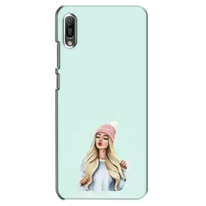 Силіконовый Чохол на Huawei Y6 2019 з картинкой Модных девушек (В шапці)