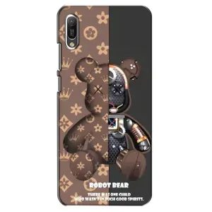 Силиконовый чехол для Huawei Y6 2019 (Медмедь Луи Виттон)
