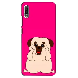 Чехол (ТПУ) Милые собачки для Huawei Y6 2019 (Веселый Мопсик)