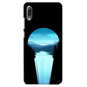 Летний Чехол на Huawei Y6 2019 (Синий Водопад)