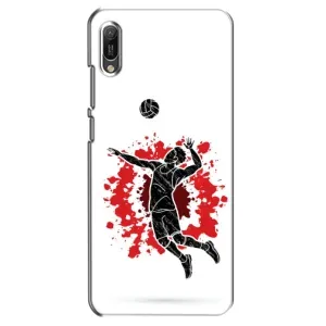 Чохли з прінтом Спортивна тематика для Huawei Y6 2019 (Волейболіст)