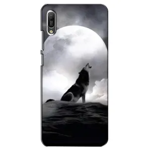 Чехол с рисунком «Волк и луна» для Huawei Y6 2019