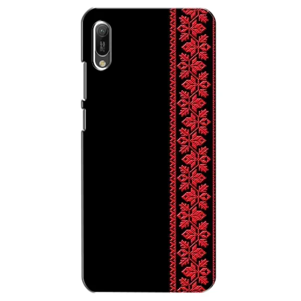 Чехол с рисунком «Вышиванка на черном» для Huawei Y6 2019 Чехол с рисунком «Вышиванка на черном» для Huawei Y6 2019