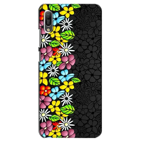 Чехол с рисунком «Яркие цветы» для Huawei Y6 2019