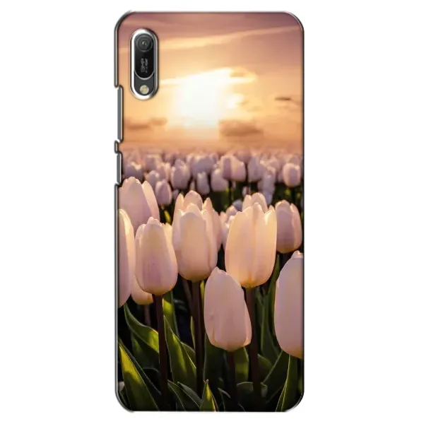 Чехол с рисунком «Закат с цветами» для Huawei Y6 2019 Чехол с рисунком «Закат с цветами» для Huawei Y6 2019