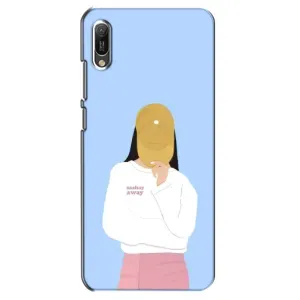 Силіконовый Чохол на Huawei Y6 2019 з картинкой Модных девушек (Жовта кепка)