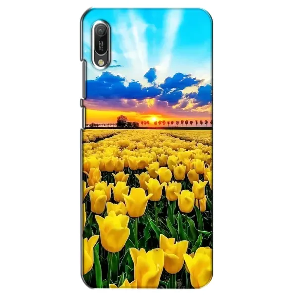 Чехол с рисунком «Желтые тюльпаны» для Huawei Y6 2019 Чехол с рисунком «Желтые тюльпаны» для Huawei Y6 2019