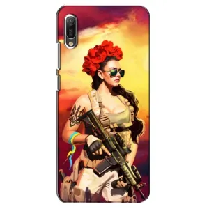 ЗСУ Чехлы (TPU) для Huawei Y6 2019 (Женщина солдат)