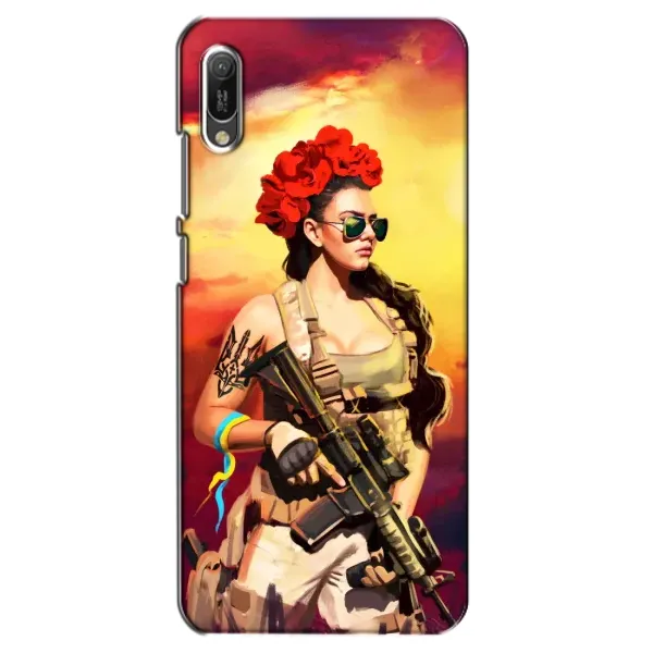 Чехол с рисунком «Женщина солдат» для Huawei Y6 2019 Чехол с рисунком «Женщина солдат» для Huawei Y6 2019