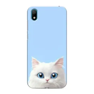 Чехол на тематику: Коты для Huawei Y6 Pro (2019)/ Y6 Prime 2019 (Белый кот)