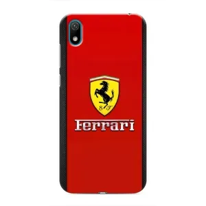 Силиконовый бампер с картинкой машины на Huawei Y6 Pro (2019)/ Y6 Prime 2019 (Ferrari Logo)