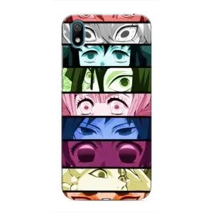 Силиконовые чехлы с глазами Anime для Хуавей У6 Про (2019) (Глаза Хашира)