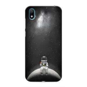 Силиконовый Чехол с принтом "Космонавты" на Huawei Y6 Pro (2019)/ Y6 Prime 2019 (Космонавт романтик)
