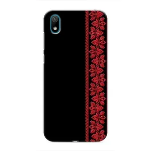 Силиконовый Чехол на Huawei Y6 Pro (2019)/ Y6 Prime 2019 (Красная Вышиванка)