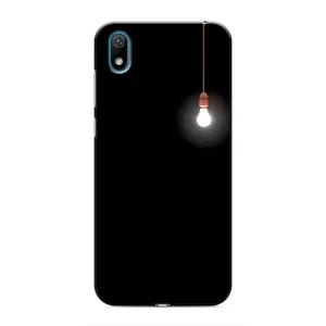 Чехол с картинками на черном фоне для Huawei Y6 Pro (2019)/ Y6 Prime 2019 (Лампочка)