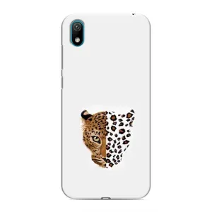 Чохол з леопардовим принтом на Huawei Y6 Pro (2019)/ Y6 Prime 2019 (Леопард на білому)