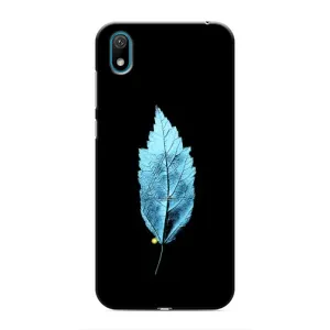 Чехол с картинками на черном фоне для Huawei Y6 Pro (2019)/ Y6 Prime 2019 (Листочек)