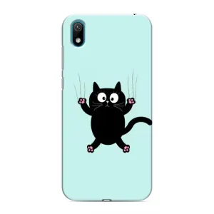 Силиконовый чехол с котиком для Huawei Y6 Pro (2019)/ Y6 Prime 2019 (Падающий кот)