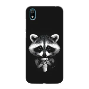 Силиконовый Чехол с Енотами на Huawei Y6 Pro (2019)/ Y6 Prime 2019 (С кофем)