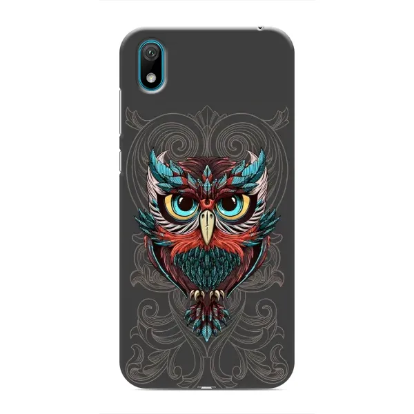 Чехол с рисунком «Сова на сером» для Huawei Y6 Pro (2019)/ Y6 Prime 2019