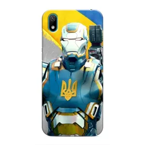 Силиконовый Чехол на Huawei Y6 Pro (2019)/ Y6 Prime 2019 (Я-Украина) (Украинский робокоп)