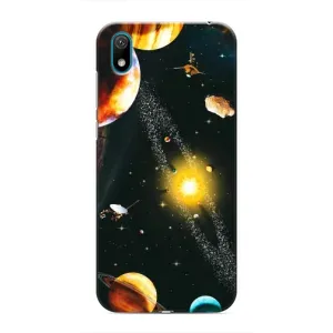 Чехол (ТПУ) с планетами на Huawei Y6 Pro (2019)/ Y6 Prime 2019 (Вид с космоса)