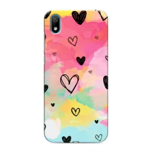 Чехлы с тематикой "Маленькие Сердечки" на Huawei Y6 Pro (2019)/ Y6 Prime 2019 (Яркие сердечки)