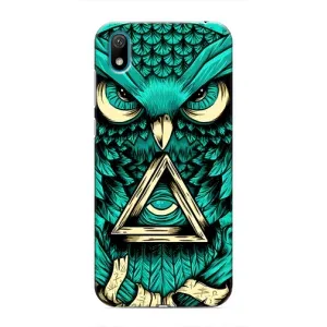 Чехлы с принтом СОВЫ для Huawei Y6 Pro (2019)/ Y6 Prime 2019 (Зеленая сова)
