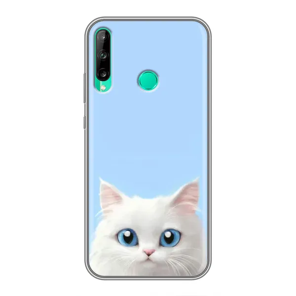 Чехол с рисунком «Белый кот» для Huawei Y6p Чехол с рисунком «Белый кот» для Huawei Y6p