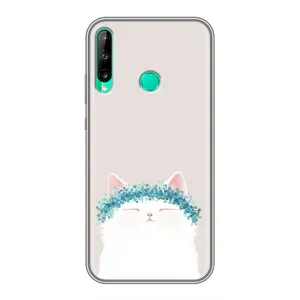 Чехол на тематику: Коты для Huawei Y6p (Белый котик)