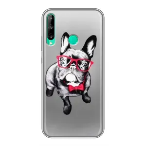 Чехол (ТПУ) Милые собачки для Huawei Y6p (Бульдог в очках)