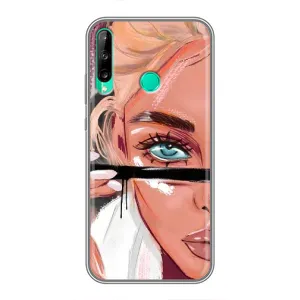 Силіконовый Чохол на Huawei Y6p з картинкой Модных девушек (Дівчина та вії)