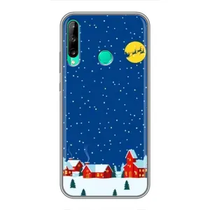 Силіконовий бампер на різдво для Huawei Y6p (Місто в снігу)