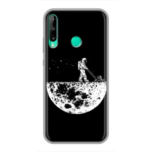 Силиконовый Чехол с принтом "Космонавты" на Huawei Y6p (Космонавт)