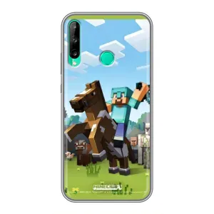 Чехлы для Huawei Y6p (Персонажи Майн Крафт) (На коне)