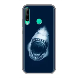 Силиконовый бампер с картинкой животных для Huawei Y6p (Пасть Акулы)