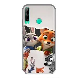 Силиконовый чехол с принтом Зоотрополіс для Huawei Y6p (Персонажи Зоо)