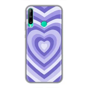 Чехлы с тематикой "Маленькие Сердечки" на Huawei Y6p (Сердце фиолет)