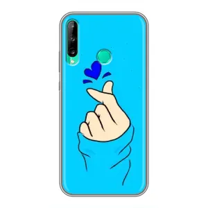 Чохол (Знак сердечка) для Huawei Y6p (Сердечко на синоьому)