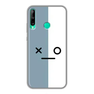 Чохли (ТПУ) (смішні стікери) для Huawei Y6p (Сіро-білий)