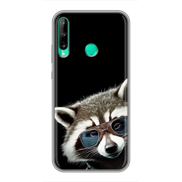 Чехол с рисунком «Стильный Енот» для Huawei Y6p