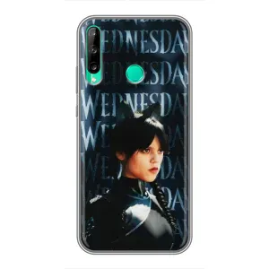 Чехлы с принтом Уэнсдей на Huawei Y6p (Уэнздей с ушками)