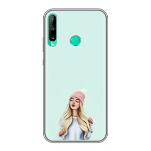 Силіконовый Чохол на Huawei Y6p з картинкой Модных девушек (В шапці)