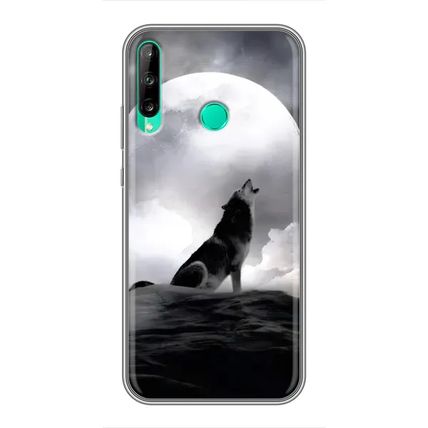Чехол с рисунком «Волк и луна» для Huawei Y6p Чехол с рисунком «Волк и луна» для Huawei Y6p