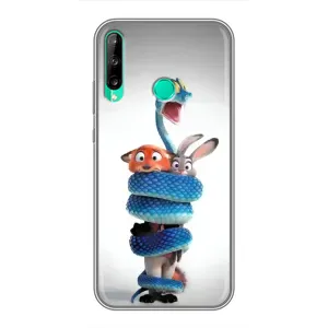 Силиконовый чехол с принтом Зоотрополіс для Huawei Y6p (Змея Зоо)