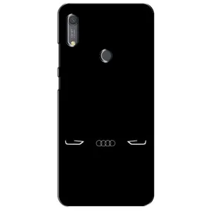 Силиконовый бампер с картинкой машины на Huawei Y6s (Силует Audi)