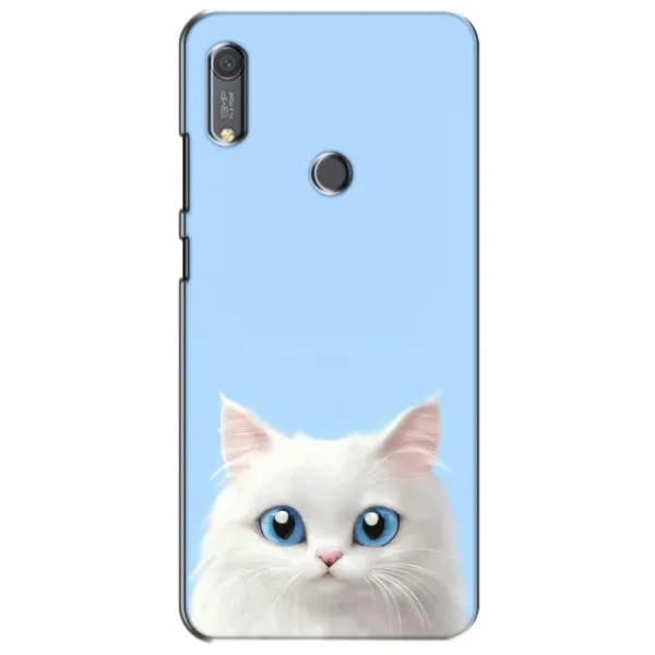 Чехол с рисунком «Белый кот» для Huawei Y6s Чехол с рисунком «Белый кот» для Huawei Y6s