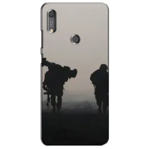 Чехлы на военную тематику для Huawei Y6s (Бой солдат)