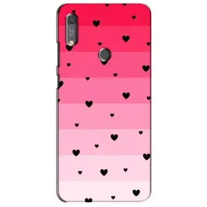Чохли з тематикою "Маленькі Сердчеки" на Huawei Y6s (Чорні сердечка)