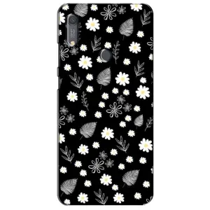 Чохли з тематикою "КВІТИ" на Huawei Y6s (цвітіння на чорному)